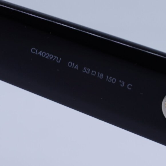 Celine CL40297U 01A Square Sunglasses - Shiny Black/Smoke - Picture 7 of 9